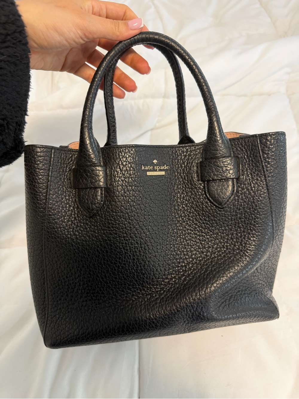 Kate spade Black Pebbled Leather Tote - Picture 2 of 7